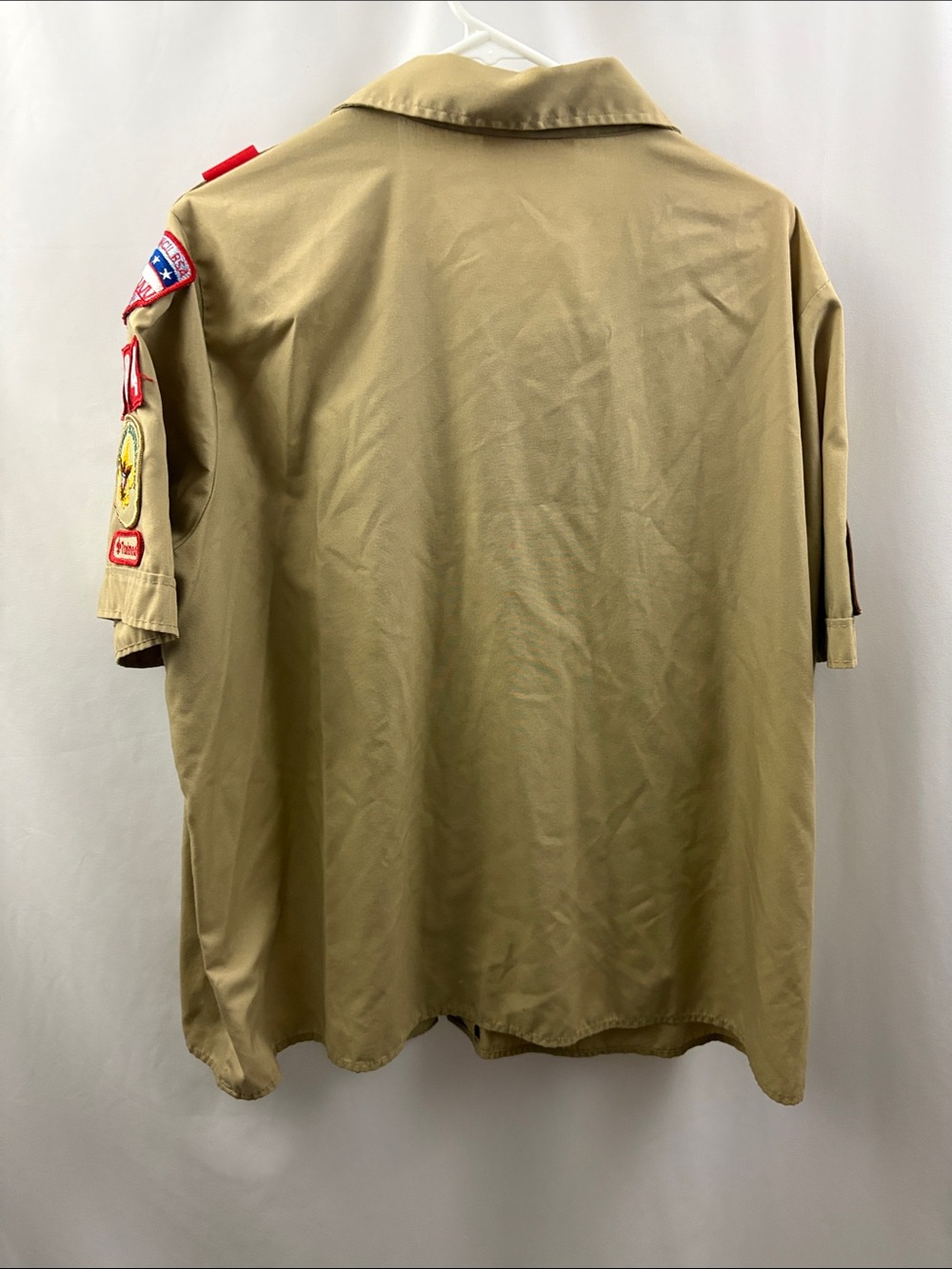 Boy Scouts of America Uniform Blouse Women's XL (42-44) Beige Patches Den Leader - Picture 7 of 7